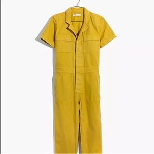 Madewell Yellow Coveralls Jumpsuit